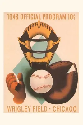 Jahrgang Journal Wrigley Field Poster mit Phantom-Catcher - Vintage Journal Wrigley Field Poster with Phantom Catcher