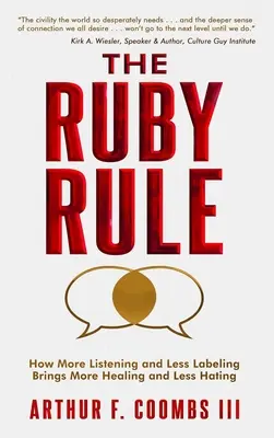 Die Ruby-Regel: Wie mehr Zuhören und weniger Etikettieren mehr Heilung und weniger Hass bringt - The Ruby Rule: How More Listening and Less Labeling Brings More Healing and Less Hating