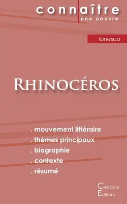 Fiche de lecture Rhinocros de Eugne Ionesco (Analyse littraire de rfrence et rsum complet)