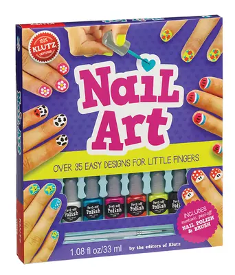 Nagelkunst: Über 35 einfache Designs für kleine Finger [mit ungiftigem abziehbarem Nagellack und Pinsel] - Nail Art: Over 35 Easy Designs for Little Fingers [With Non-Toxic Peel-Off Nail Polish and Brush]