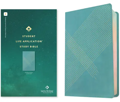 NLT Student Life Application Study Bible, Filament Enabled Edition (Rote Schrift, lederähnlich, Teal Blue Striped) - NLT Student Life Application Study Bible, Filament Enabled Edition (Red Letter, Leatherlike, Teal Blue Striped)