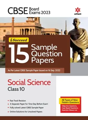 CBSE Board Exam 2023 I-Succeed 15 Sample Question Papers SOZIALWISSENSCHAFT Klasse 10 - CBSE Board Exam 2023 I-Succeed 15 Sample Question Papers SOCIAL SCIENCE Class 10th