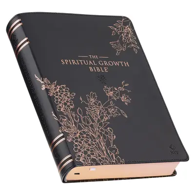 Die Bibel für geistliches Wachstum, Studienbibel, NLT - New Living Translation Holy Bible, Kunstleder, Schwarz Rose Gold Debossed Floral - The Spiritual Growth Bible, Study Bible, NLT - New Living Translation Holy Bible, Faux Leather, Black Rose Gold Debossed Floral