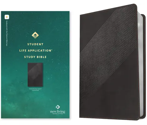NLT Student Life Application Study Bible, Filament Enabled Edition (Rote Schrift, Lederähnlich, Anthrazit gestreift) - NLT Student Life Application Study Bible, Filament Enabled Edition (Red Letter, Leatherlike, Charcoal Gray Striped)