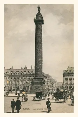 Jahrgangsjournal Colonne Vendome, Paris, Frankreich - Vintage Journal Colonne Vendome, Paris, France