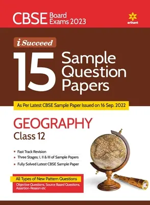 CBSE Board Exam 2023 I-Succeed 15 Sample Papers GEOGRAPHY Klasse 12 - CBSE Board Exam 2023 I-Succeed 15 Sample Papers GEOGRAPHY Class 12th