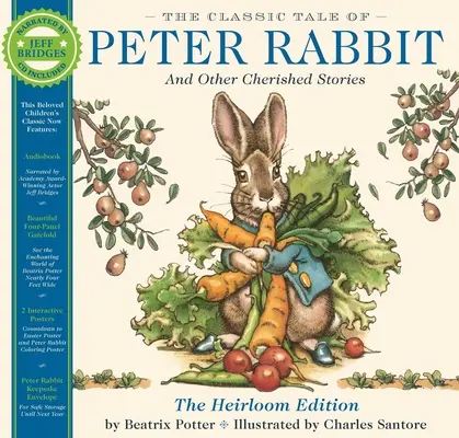 Das klassische Märchen von Peter Rabbit Erbstück-Ausgabe: Die klassische Ausgabe Hardcover mit Audio-CD, gesprochen von Jeff Bridges - The Classic Tale of Peter Rabbit Heirloom Edition: The Classic Edition Hardcover with Audio CD Narrated by Jeff Bridges