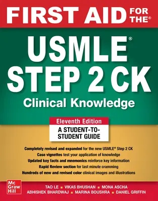 Erste Hilfe für das USMLE Step 2 Ck, Elfte Auflage - First Aid for the USMLE Step 2 Ck, Eleventh Edition