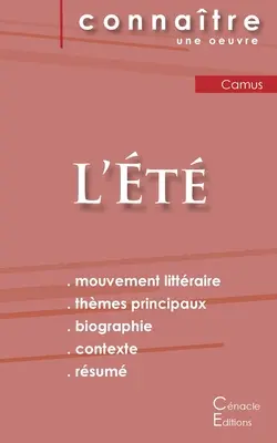 Lektürebeschreibung L't von Albert Camus (Literarische Analyse der Referenzen und vollständige Zusammenfassung) - Fiche de lecture L't de Albert Camus (Analyse littraire de rfrence et rsum complet)