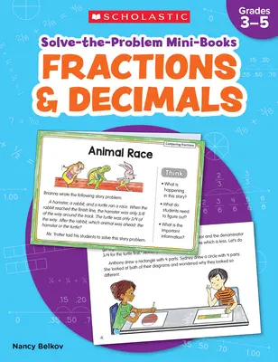 Löse-das-Problem-Minibücher: Brüche und Dezimalzahlen: 12 Mathegeschichten zum Lösen von Problemen in der realen Welt - Solve-The-Problem Mini Books: Fractions & Decimals: 12 Math Stories for Real-World Problem Solving