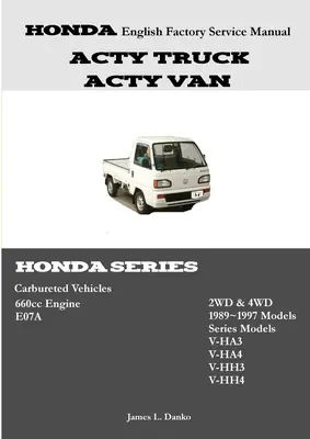 Honda Acty Englisches Werksservice-Handbuch - Honda Acty English Factory Service Manual