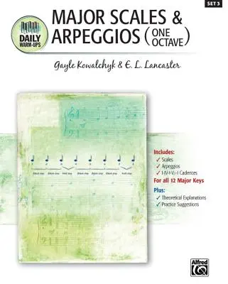 Tägliche Aufwärmübungen, Bk 3: Dur-Tonleitern und Arpeggien (eine Oktave) - Daily Warm-Ups, Bk 3: Major Scales & Arpeggios (One Octave)