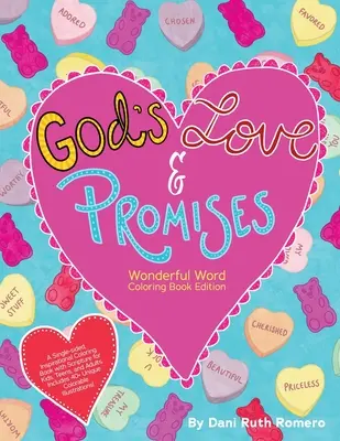 Gottes Liebe & Verheißungen - Einseitiges inspirierendes Malbuch mit Bibelstellen für Kinder, Jugendliche und Erwachsene, 40+ einzigartige, kolorierbare Illustrationen - God's Love & Promises - Single-sided Inspirational Coloring Book with Scripture for Kids, Teens, and Adults, 40+ Unique Colorable Illustrations