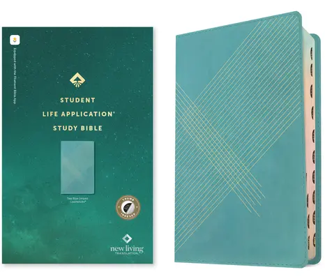 NLT Student Life Application Study Bible, Filament Enabled Edition (rote Schrift, lederähnlich, blaugrün gestreift, indiziert) - NLT Student Life Application Study Bible, Filament Enabled Edition (Red Letter, Leatherlike, Teal Blue Striped, Indexed)