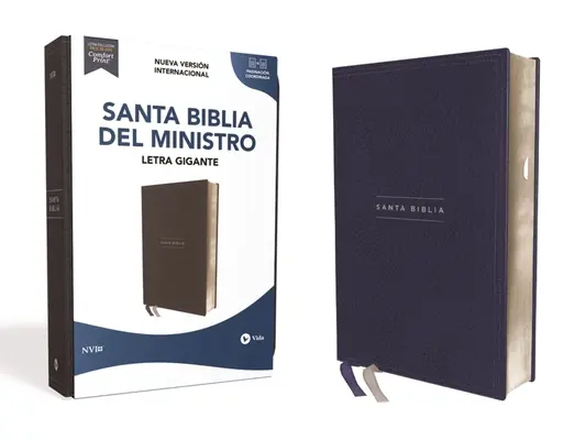 Nvi, Santa Biblia del Ministro, Überarbeitete Ausgabe 2022, Lederweich, Marineblau, Mit Hinweisen, Schriften von Jess in Rot - Nvi, Santa Biblia del Ministro, Texto Revisado 2022, Leathersoft, Azul Marino, Con ndice, Palabras de Jess En Rojo