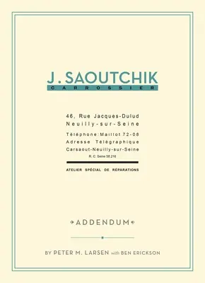 J. Saoutchik Carrossier, 1: Nachtrag - J. Saoutchik Carrossier, 1: Addendum