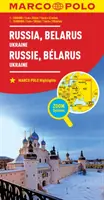 Russland und Weißrussland Marco Polo Karte - zeigt auch die Ukraine - Russia and Belarus Marco Polo Map - Also shows Ukraine