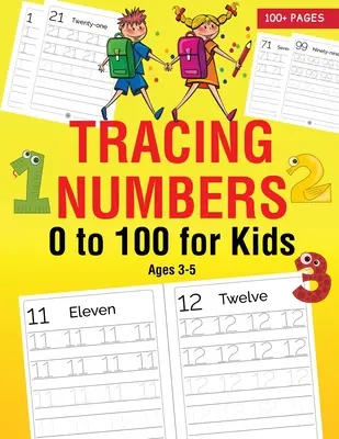 Zahlen von 0 bis 100 für Kinder im Alter von 3-5 Jahren - Tracing Numbers 0 to 100 for Kids Ages 3-5