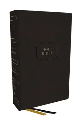 Kjv, Mittelspaltenbibel mit Apokryphen, lederweich, schwarz, 73.000 Querverweise, rote Schrift, Komfortdruck: King James Version - Kjv, Center-Column Reference Bible with Apocrypha, Leathersoft, Black, 73,000 Cross-References, Red Letter, Comfort Print: King James Version