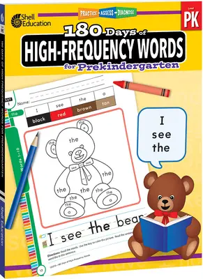 180 Tage hochfrequente Wörter für den Vorkindergarten: Üben, Bewerten, Diagnostizieren - 180 Days of High-Frequency Words for Prekindergarten: Practice, Assess, Diagnose