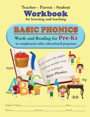 Lehrer-Eltern-Schüler-Arbeitsbuch zum Erlernen und Lehren der grundlegenden Phonetik - Teacher-Parent-Student Workbook for Learning and Teaching Basic Phonics