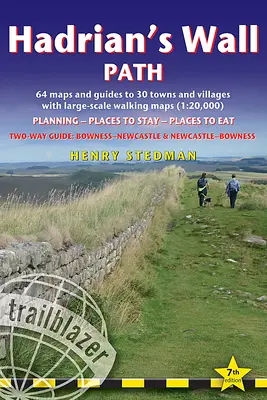 Hadrian's Wall Path: Britischer Wanderführer: Two-Way: Bowness-Newcastle-Bowness - 64 großmaßstäbliche Wanderkarten (1:20.000) & Führer zu 30 Städten - Hadrian's Wall Path: British Walking Guide: Two-Way: Bowness-Newcastle-Bowness - 64 Large-Scale Walking Maps (1:20,000) & Guides to 30 Town