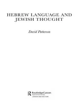 Hebräische Sprache und jüdisches Gedankengut - Hebrew Language and Jewish Thought