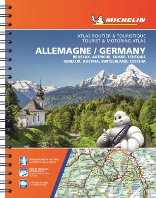 Michelin Deutschland, Benelux, Österreich, Schweiz, Tschechien Tourist & Motoring Atlas (zweisprachig): Straßenatlas - Michelin Germany, Benelux, Austria, Switzerland, Czechia Tourist & Motoring Atlas (Bi-Lingual): Road Atlas