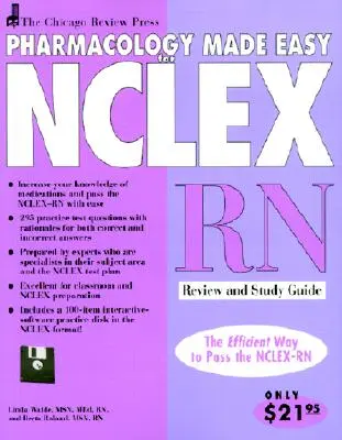 Pharmakologie leicht gemacht für NCLEX-RN: Wiederholung und Studienführer [mit Diskette] - Pharmacology Made Easy for NCLEX-RN: Review and Study Guide [With Disk]