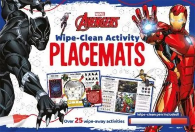 Marvel Avengers: Abwischbare Activity-Tischsets - Marvel Avengers: Wipe-clean Activity Placemats