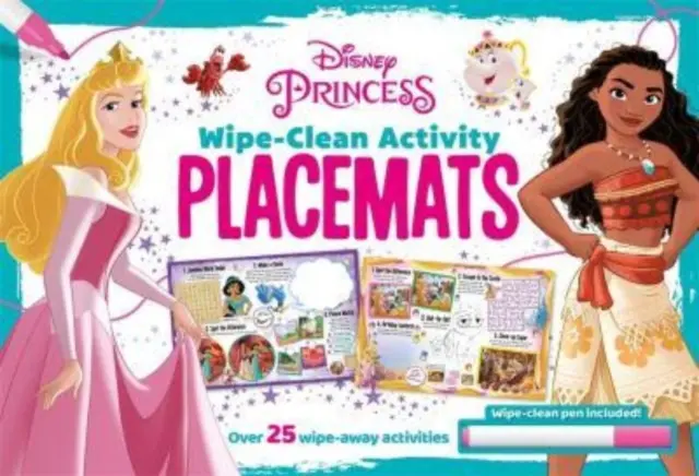 Disney Prinzessin: Abwischbare Tischsets für Aktivitäten - Disney Princess: Wipe-clean Activity Placemats