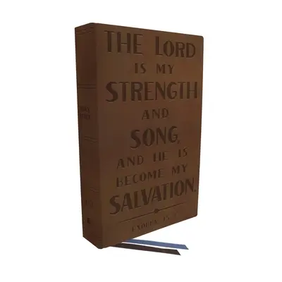 Kjv, Personal Size Reference Bible, Verse Art Cover Collection, Echtes Leder, Braun, Rote Schrift, Komfortdruck: Heilige Bibel, King James Version - Kjv, Personal Size Reference Bible, Verse Art Cover Collection, Genuine Leather, Brown, Red Letter, Comfort Print: Holy Bible, King James Version