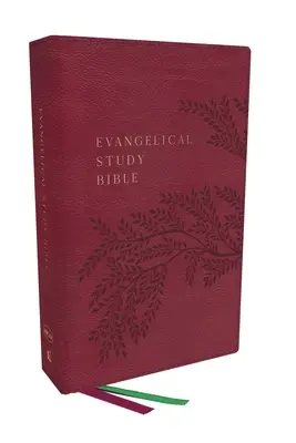 Nkjv, Evangelische Studienbibel, Lederweich, Rose, Rote Schrift, Komfortdruck: Christuszentriert. Glaube-bildend. Missionsorientiert. - Nkjv, Evangelical Study Bible, Leathersoft, Rose, Red Letter, Comfort Print: Christ-Centered. Faith-Building. Mission-Focused.