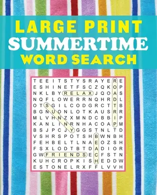 Summertime-Wortsuche in Großdruck - Large Print Summertime Word Search