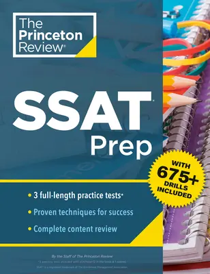 Princeton Review SSAT Prep: 3 Übungstests + Wiederholung & Techniken + Übungen - Princeton Review SSAT Prep: 3 Practice Tests + Review & Techniques + Drills