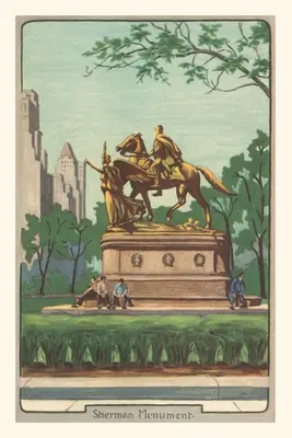 Oldtimer-Journal Sherman-Denkmal, New York City - Vintage Journal Sherman Monument, New York City