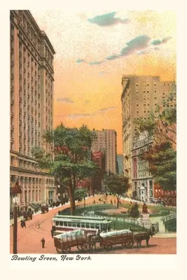 Weinleseblatt Bowling Green, New York City - Vintage Journal Bowling Green, New York City