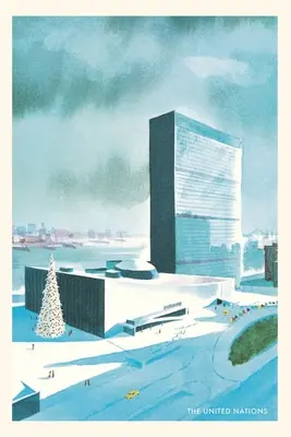 Oldtimer-Journal Rendering von UN-Gebäuden - Vintage Journal Rendering of UN Buildings