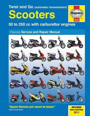 Twist And Go (Automatikgetriebe) Roller Service- und Reparaturhandbuch - 50 bis 250 ccm mit Vergasermotoren - Twist And Go (Automatic Transmission) Scooters Service And Repair Manual - 50 to 250 cc with carburettor engines