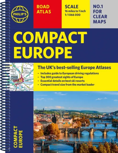 Philip's Compact Atlas Europa - A5 Spiralbindung - Philip's Compact Atlas Europe - A5 Spiral binding