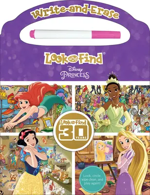 Disney Prinzessin: Schreiben und Ausmalen, Schauen und Finden - Disney Princess: Write-And-Erase Look and Find