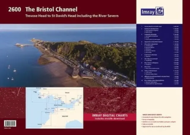 2600 Bristol Channel Chart Pack - Trevose Head bis St David's Head einschließlich des Flusses Severn - 2600 Bristol Channel Chart Pack - Trevose Head to St David's Head including the River Severn