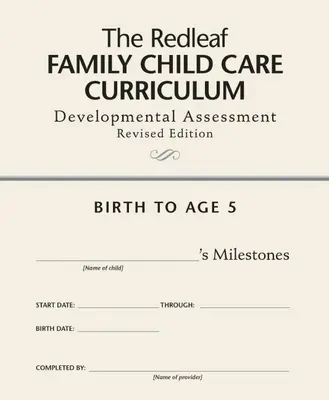 Das Redleaf Family Child Care Curriculum Entwicklungsbewertung [10er-Pack] - The Redleaf Family Child Care Curriculum Developmental Assessment [10-Pack]