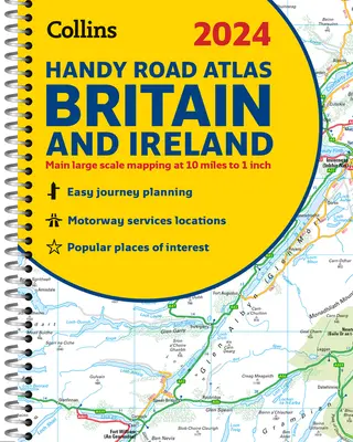 2024 Collins Handy Road Atlas Großbritannien und Irland: A5 Spiral - 2024 Collins Handy Road Atlas Britain and Ireland: A5 Spiral