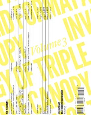 Ungültiges Format: Eine Anthologie von Triple Canopy, Band 3 - Invalid Format: An Anthology of Triple Canopy, Volume 3