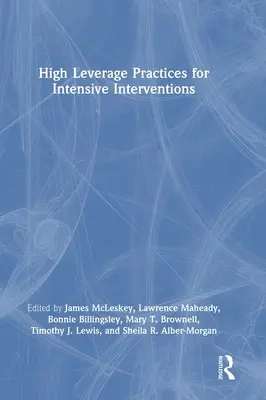 Praktiken mit großer Hebelwirkung für intensive Interventionen - High Leverage Practices for Intensive Interventions