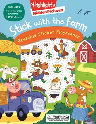Stick with the Farm Versteckte Bilder Wiederverwendbare Aufkleber-Spielszenen - Stick with the Farm Hidden Pictures Reusable Sticker Playscenes