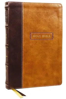 Kjv, Mittelspaltenbibel mit Apokryphen, lederweich, braun, 73.000 Querverweise, rote Schrift, Daumenregister, Komfortdruck: King James V - Kjv, Center-Column Reference Bible with Apocrypha, Leathersoft, Brown, 73,000 Cross-References, Red Letter, Thumb Indexed, Comfort Print: King James V