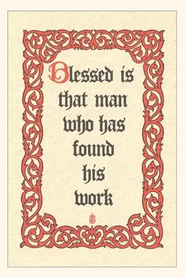 Vintage Journal Gesegnet ist der Mann, der arbeitet - Vintage Journal Blessed is Man who Works