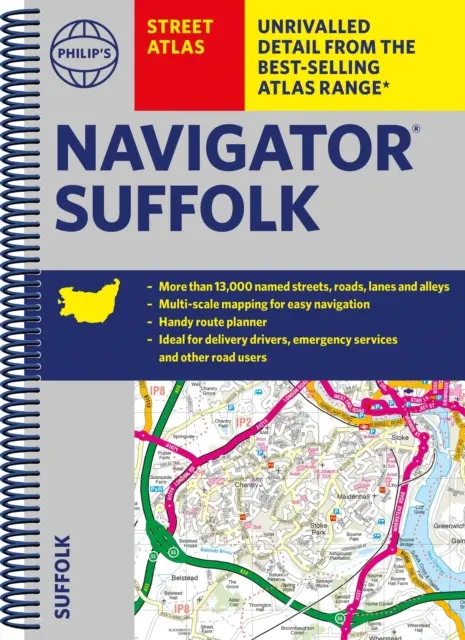 Philip's Navigator Straßenatlas Suffolk - Philip's Navigator Street Atlas Suffolk